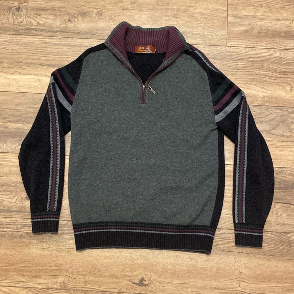 Fenghuang Sweater Quarter Zip 90s Style Colors